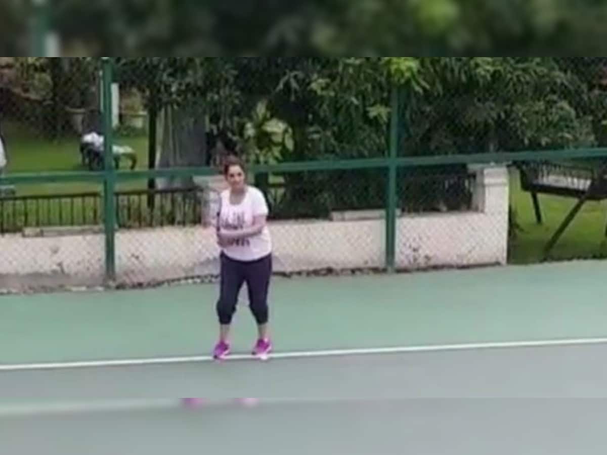 VIDEO : સાત મહિનાની સગર્ભા સાનિયા દેખાઈ ટેનિસ રમતાં 
