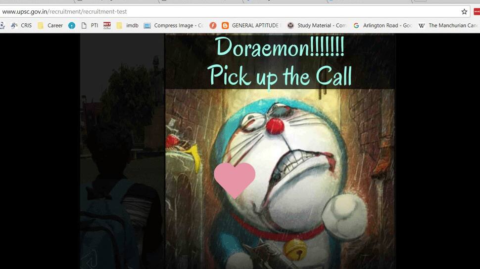 UPSCની સાઇટ પર જોવા મળ્યો Doraemon, ઉતાવળમાં બંધ કર્યું પોર્ટલ UPSCની સાઇટ પર જોવા મળ્યો Doraemon, ઉતાવળમાં બંધ કર્યું પોર્ટલ