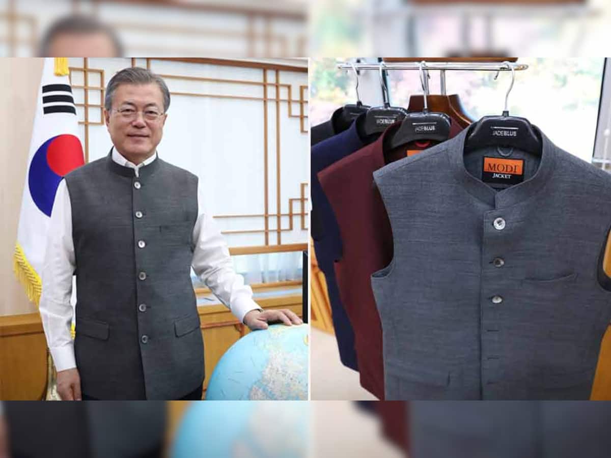 કોરિયન રાષ્ટ્રપતિને લાગી ‘મોદી ધૂન’ : મોદી જેકેટ પહેરીને જાય છે ઓફિસ