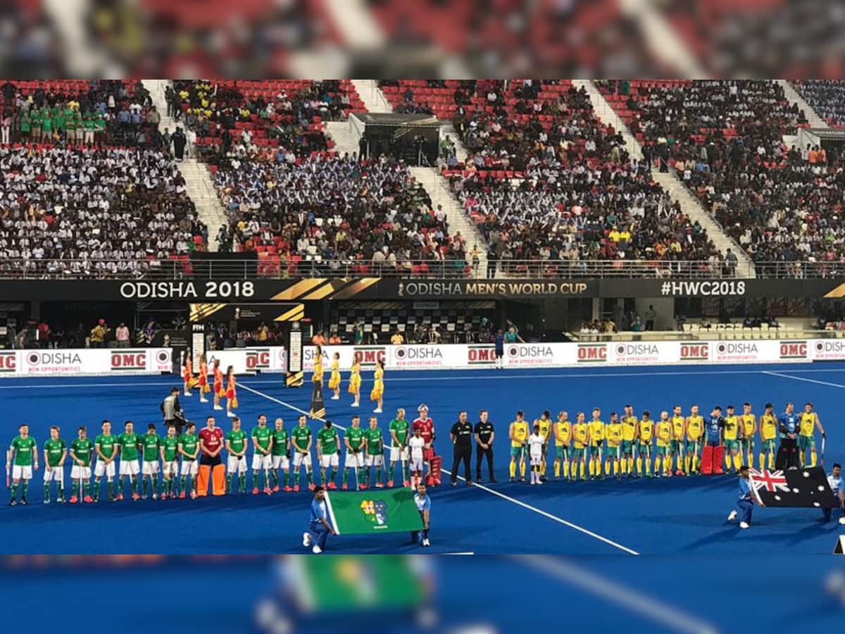 Hockey World Cup 2018: ડિફેન્ડિંગ ચેમ્પિયન ઓસ્ટ્રેલિયાની વિજયી શરૂઆત, આયર્લેન્ડને 2-1થી હરાવ્યું