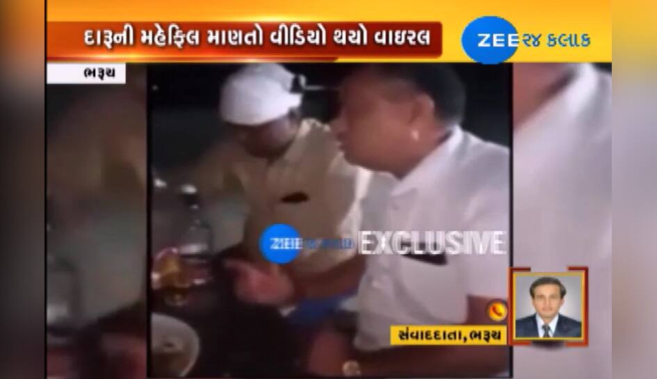 ભરૂચ: ભાજપના આગેવાનોની જાહેરમાં દારૂની મહેફિલ, VIDEO આગની જેમ થયો વાઈરલ ભરૂચ: ભાજપના આગેવાનોની જાહેરમાં દારૂની મહેફિલ, VIDEO આગની જેમ થયો વાઈરલ