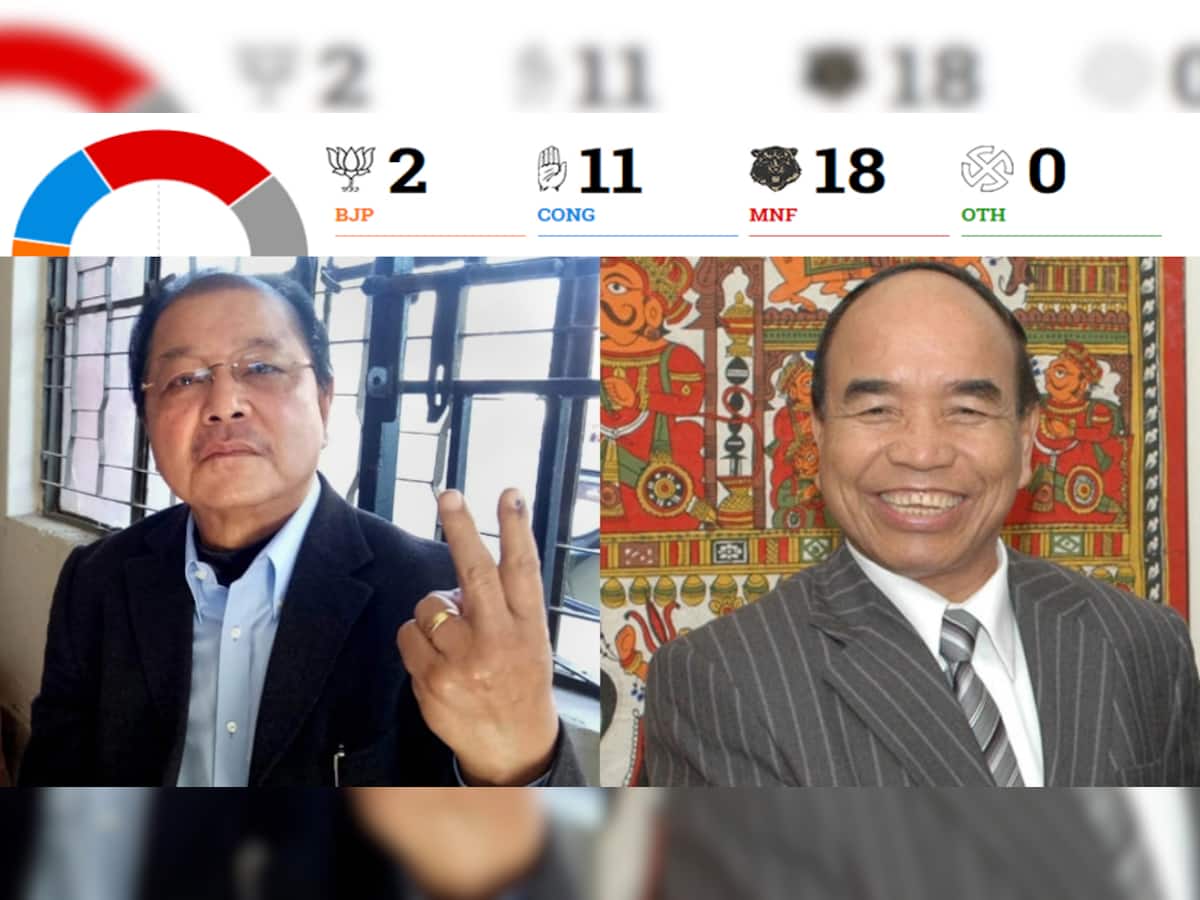 Mizoram Election Result LIVE : મિઝોરમ ચૂંટણી પરિણામ 2018, જુઓ લાઇવ- શરૂઆતી ટ્રેંડમાં MNF આગળ