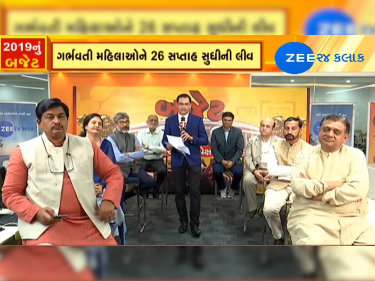 બજેટ 2019: ઝી 24 કલાક સાથેની ચર્ચામાં જાણો વિવિધ ક્ષેત્રના નિષ્ણાતોના અભિપ્રાય 