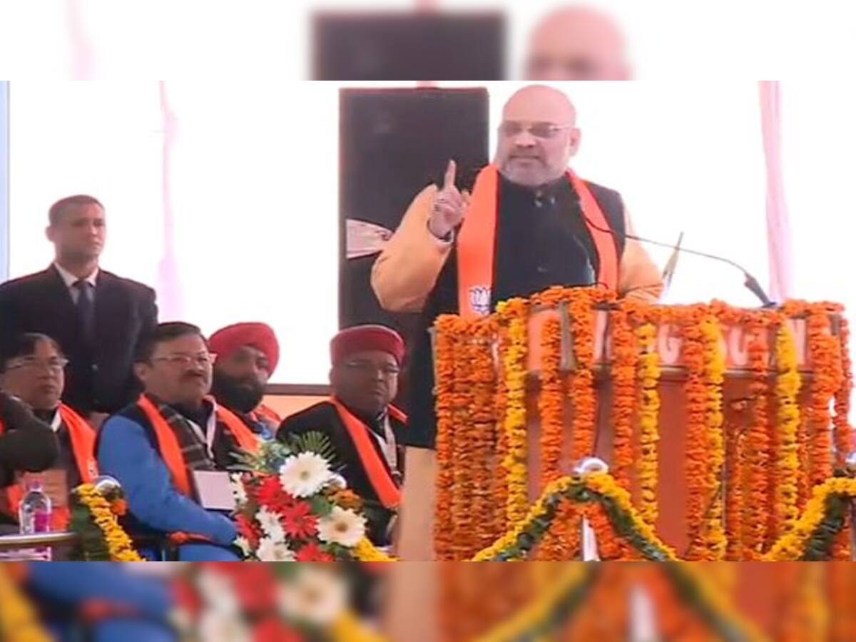 સપા-બસપા ગઠબંધન પર અમિત શાહનો પ્રહાર-'અમે એટલા શક્તિશાળી છીએ કે ફોઈ-ભત્રીજાએ પણ એક થવું પડ્યું'