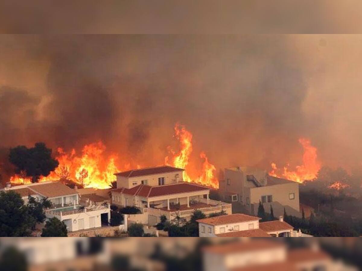 ઉત્તરીય સ્પેનમાં 50 જગ્યાએ લાગી આગ, 760 કર્મીઓ લાગ્યા આગને કાબૂમાં કરવા