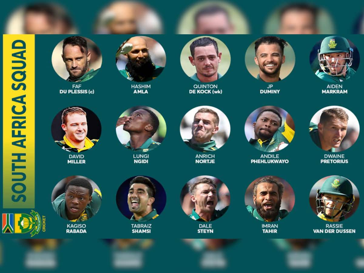 World Cup 2019 : દક્ષિણ આફ્રિકાની ટીમની જાહેરાત, આઉટ ઓફ ફોર્મ અમલા ઈન, ક્રિસ મોરિસ આઉટ 