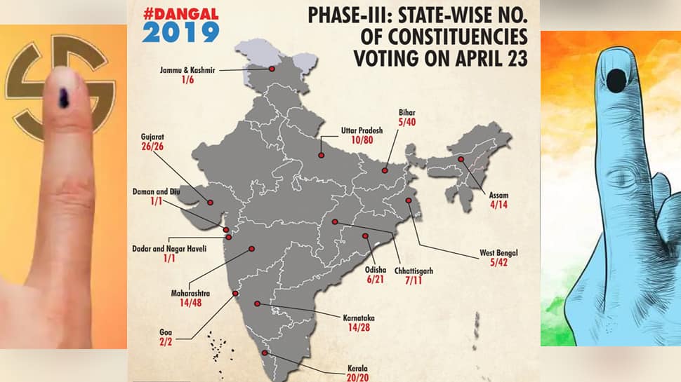 લોકસભા ચૂંટણી 2019: આજે ત્રીજા તબક્કાનું સૌથી મોટું 116 બેઠકો પર મતદાન લોકસભા ચૂંટણી 2019: આજે ત્રીજા તબક્કાનું સૌથી મોટું 116 બેઠકો પર મતદાન
