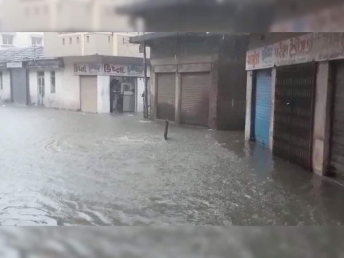 સૌરાષ્ટ્રમાં મેઘો સાબેલાધાર, ખંભાળિયામાં 2 કલાકમાં 6 ઈંચ વરસાદ