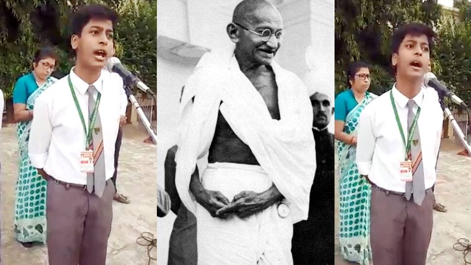 Video: મહાત્મા ગાંધી પર વારાસણીના આ વિદ્યાર્થીએ આપ્યું ભાષણ, સાંભળીને હોશ ઉડી જશે Video: મહાત્મા ગાંધી પર વારાસણીના આ વિદ્યાર્થીએ આપ્યું ભાષણ, સાંભળીને હોશ ઉડી જશે