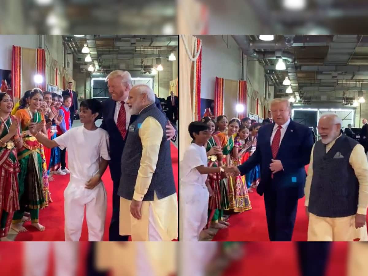 ડોનાલ્ડ ટ્રમ્પ અને PM મોદી સાથે લીધી સેલ્ફી અને બની ગયો 'Smart Boy', જુઓ Viral Video