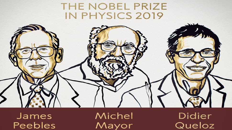 Nobel Prize 2019 : જેમ્સ પીબલ્સ, મિશેલ મેયર અને દેદિયર ક્વેલોઝને ફિઝિક્સનો નોબેલ Nobel Prize 2019 : જેમ્સ પીબલ્સ, મિશેલ મેયર અને દેદિયર ક્વેલોઝને ફિઝિક્સનો નોબેલ