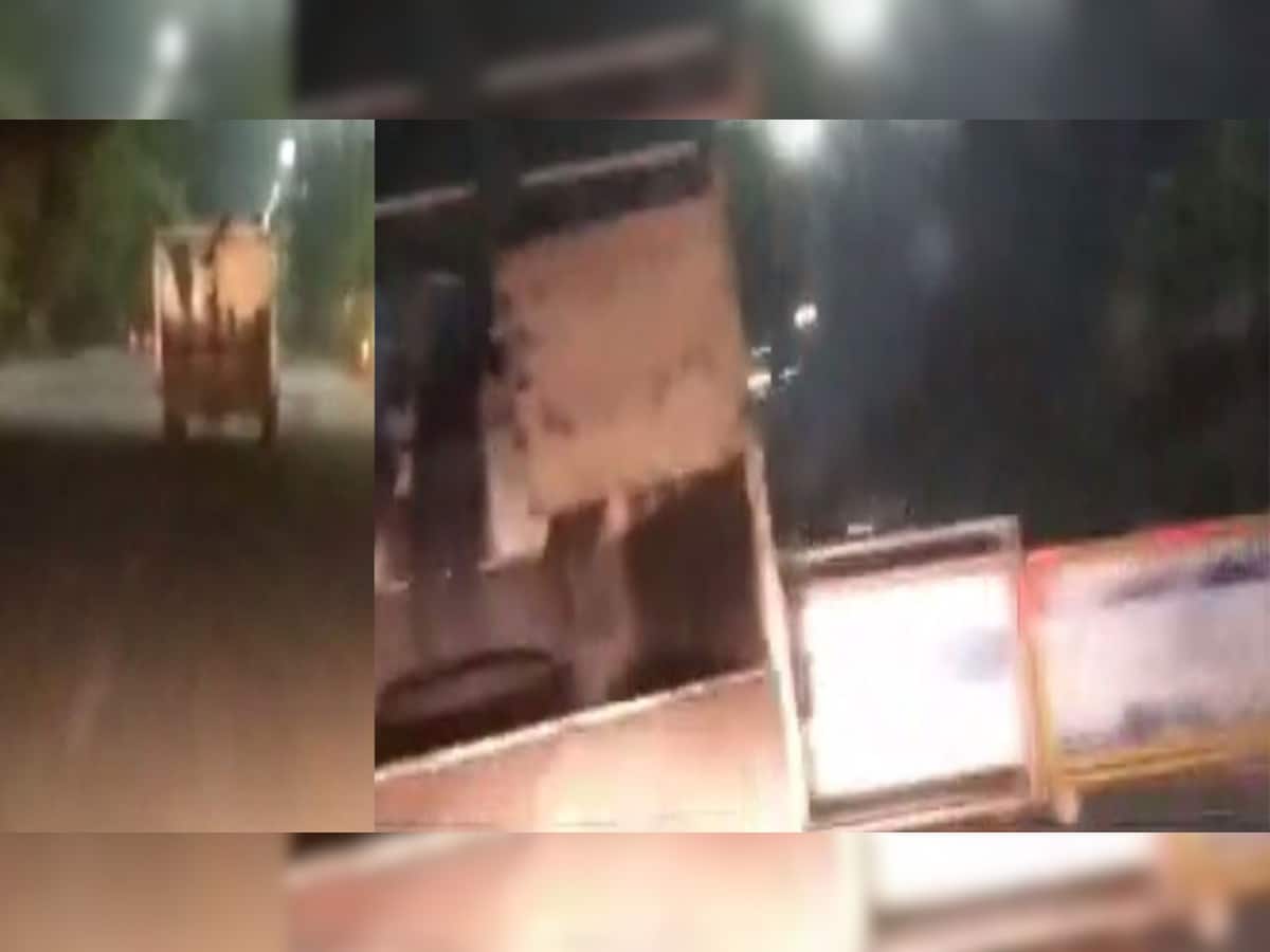 Video: ગૌ તસ્કરો અને પોલીસ વચ્ચે એન્કાઉન્ટર, બજરંગ દળના સભ્યને વાગી ગોળી