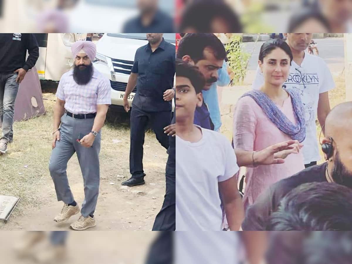 સામે આવી 'લાલ સિંહ ચડ્ઢા'ની શૂટિંગની તસવીરો, વાયરલ થયો આમિર અને કરીનાનો First Look