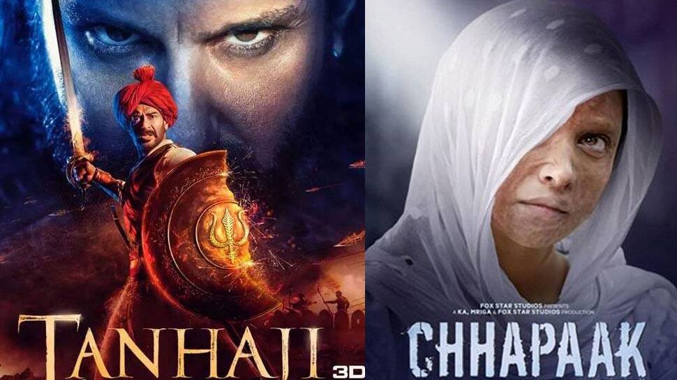 BOX OFFICE પર 'તાનાજી'ની ધમાલ, ફ્લોપ થઈ 'છપાક', જુઓ અત્યાર સુધીની કમાણી BOX OFFICE પર 'તાનાજી'ની ધમાલ, ફ્લોપ થઈ 'છપાક', જુઓ અત્યાર સુધીની કમાણી