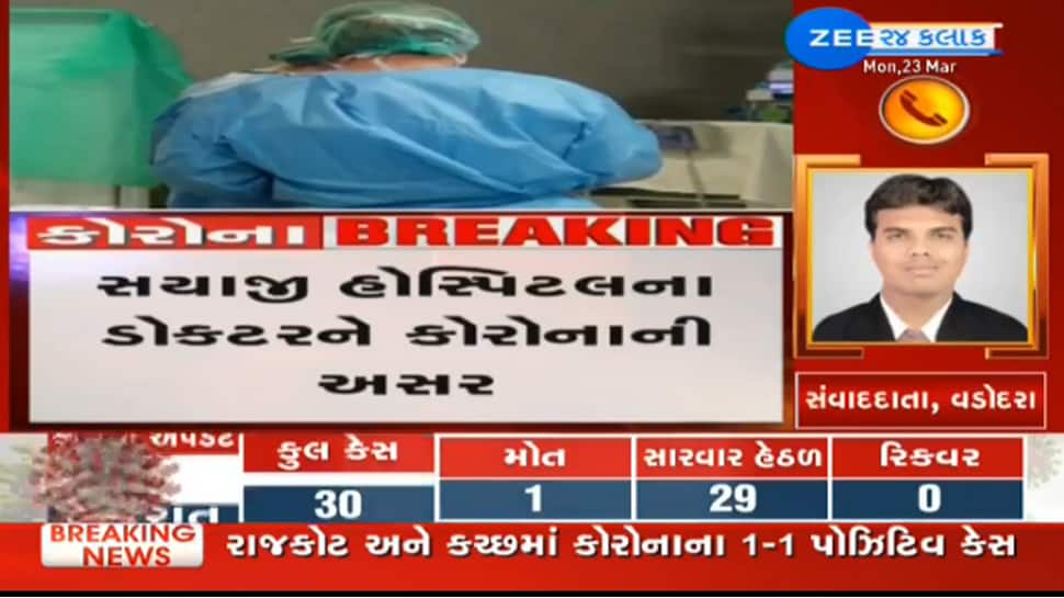 વડોદરા: સયાજી હોસ્પિટલના ડોક્ટરને પણ કોરોના વાયરસની અસર વડોદરા: સયાજી હોસ્પિટલના ડોક્ટરને પણ કોરોના વાયરસની અસર