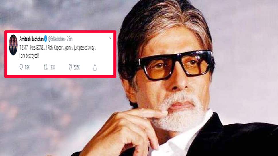 Amitabh Bachchan એ ઋષિ કપૂરના નિધનવાળી ટ્વીટ ડિલિટ કરી, લોકો શોધી રહ્યાં છે જવાબ Amitabh Bachchan એ ઋષિ કપૂરના નિધનવાળી ટ્વીટ ડિલિટ કરી, લોકો શોધી રહ્યાં છે જવાબ