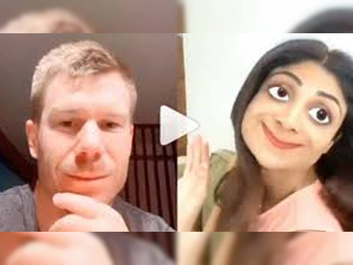 Viral Video: બોલીવુડની આ ટિક ટોક ક્વીનનો ડેવિડ વોર્નર સાથે રમૂજી વીડિયો, જુઓ અહીં