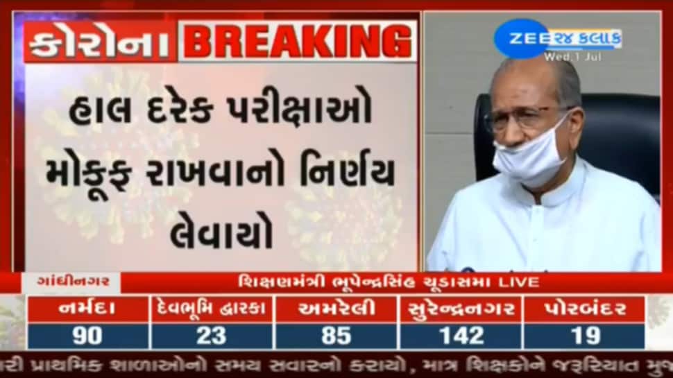 GTU સહિત તમામ યુનિવર્સિટીની પરીક્ષા મોકૂફ રાખવાનો નિર્ણય લેવાયો: ભૂપેન્દ્રસિંહ ચૂડાસમા GTU સહિત તમામ યુનિવર્સિટીની પરીક્ષા મોકૂફ રાખવાનો નિર્ણય લેવાયો: ભૂપેન્દ્રસિંહ ચૂડાસમા