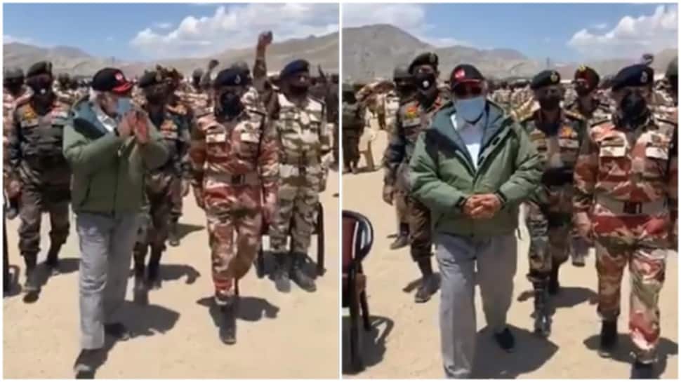 Video: પીએમ મોદીને મળી જવાનોનો જોશ High, લગાવ્યા 'ભારત માતા કી જય'ના નારા Video: પીએમ મોદીને મળી જવાનોનો જોશ High, લગાવ્યા 'ભારત માતા કી જય'ના નારા