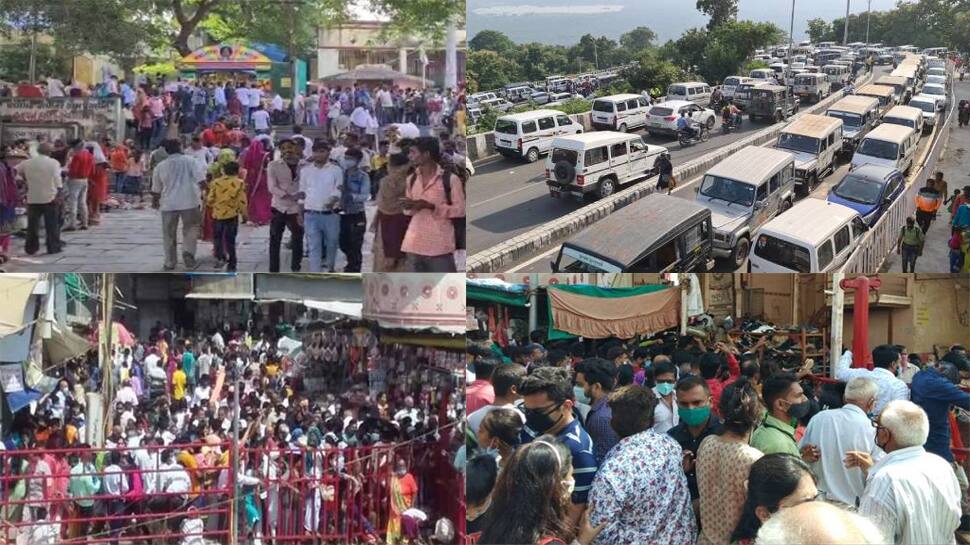 ગુજરાતમાંથી કોરોના ગયો? પાવાગઢ અને ડાકોરમાં સેંકડો લોકોનાં ટોળા ઉમટી પડ્યાં, તમામ નિયમોના ધજાગરા ગુજરાતમાંથી કોરોના ગયો? પાવાગઢ અને ડાકોરમાં સેંકડો લોકોનાં ટોળા ઉમટી પડ્યાં, તમામ નિયમોના ધજાગરા