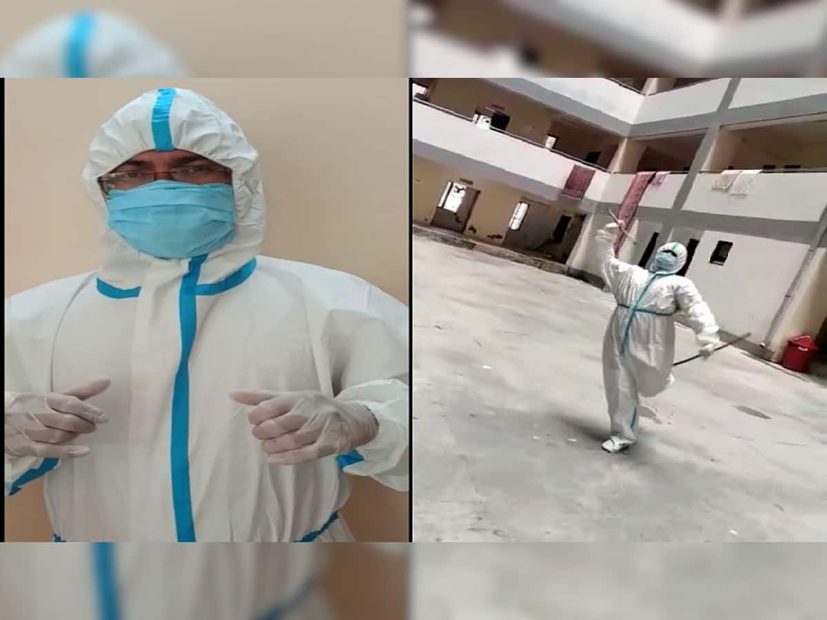 રાજકોટમાં PPF કીટ પહેરીને ગરબે રમ્યા ડોક્ટર, વીડિયો થયો વાયરલ