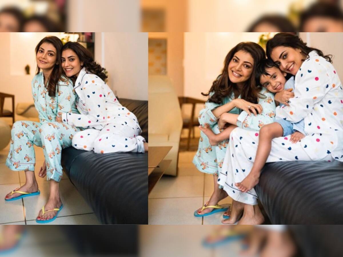 Kajal Aggarwal ને પ્રી-વેડિંગ ફંક્શન્સ થયા શરૂ, બહેનની સાથે પઝામા પાર્ટીની તસવીર વાયરલ 