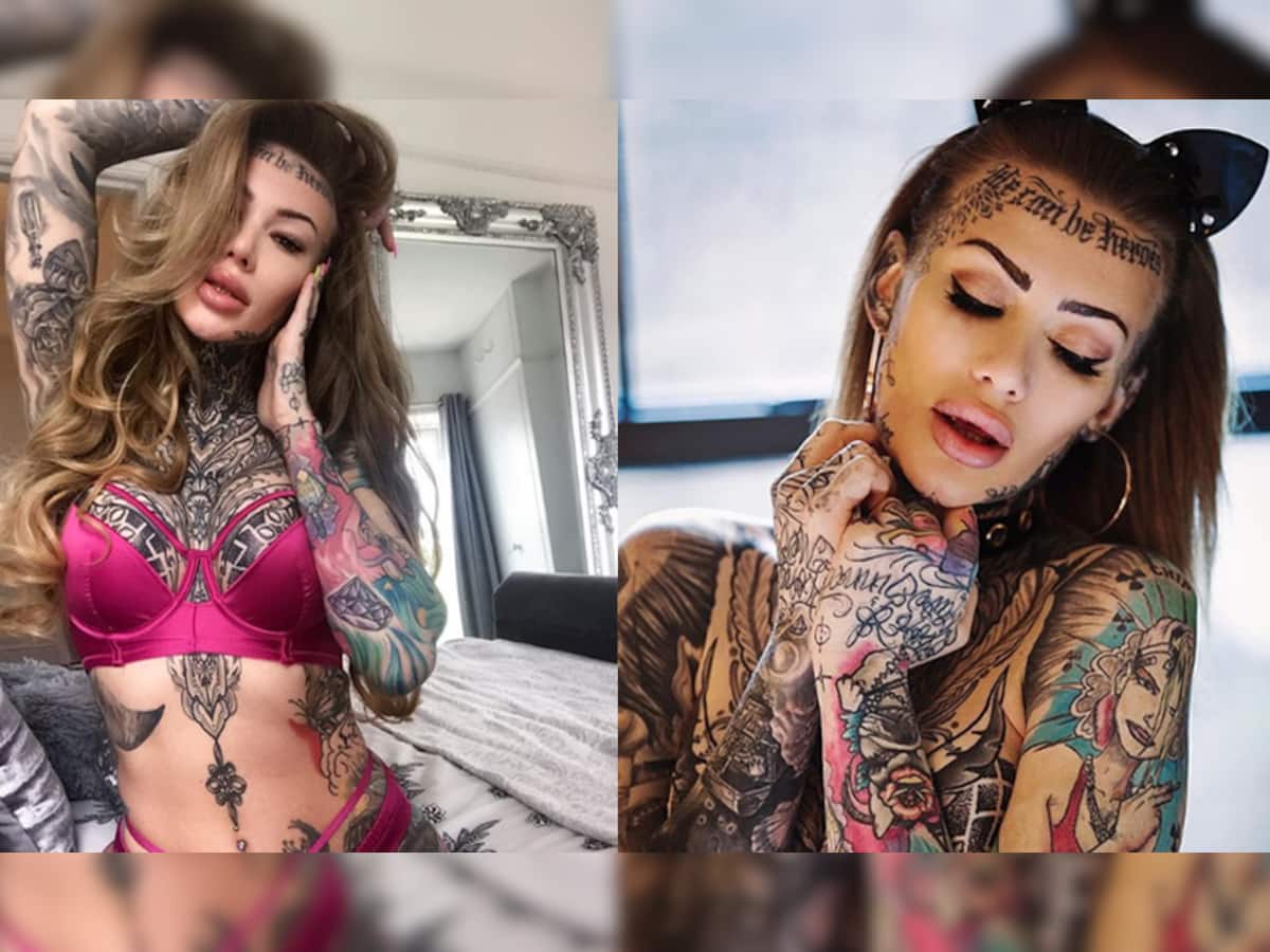 Britain's most tattooed woman: શરીરના પ્રાઈવેટ પાર્ટ ઉપર પણ કોતરાવી નાખ્યા Tattoo ...બસ ચારે બાજુ ટેટૂ, જુઓ PHOTOS