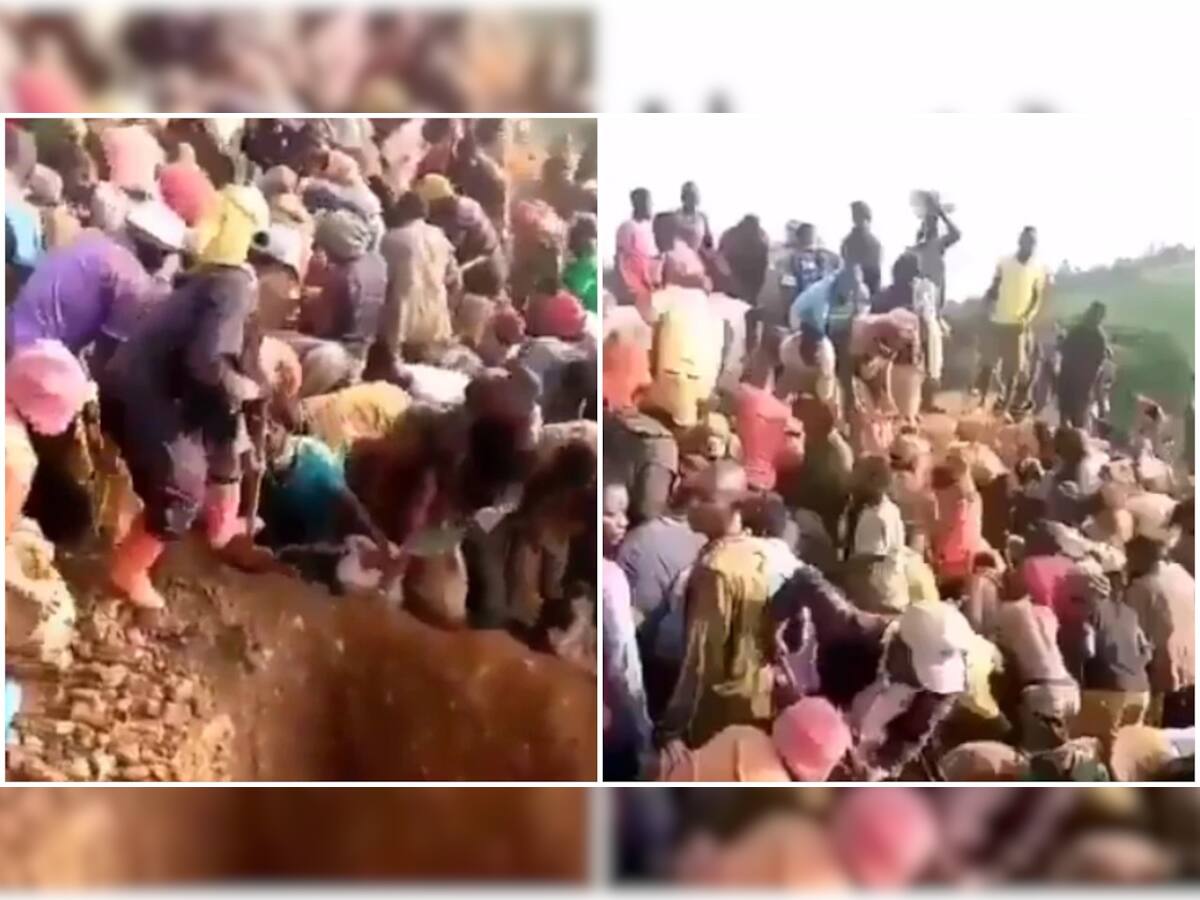 Gold Mountain Viral Video: સોનાનો પહાડ જોતા જ લોકોના હોશ ઉડ્યા, લૂંટ માટે મચી ભાગદોડ