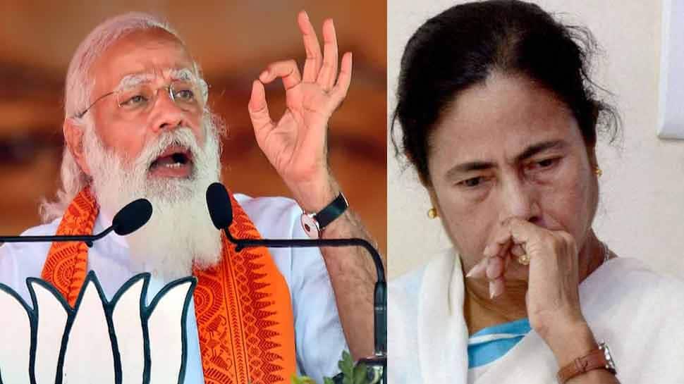 West Bengal Election: PM મોદીએ જણાવ્યો TMCનો અર્થ, કહ્યું- 'ટ્રાન્સફર માય કમિશન' West Bengal Election: PM મોદીએ જણાવ્યો TMCનો અર્થ, કહ્યું- 'ટ્રાન્સફર માય કમિશન'