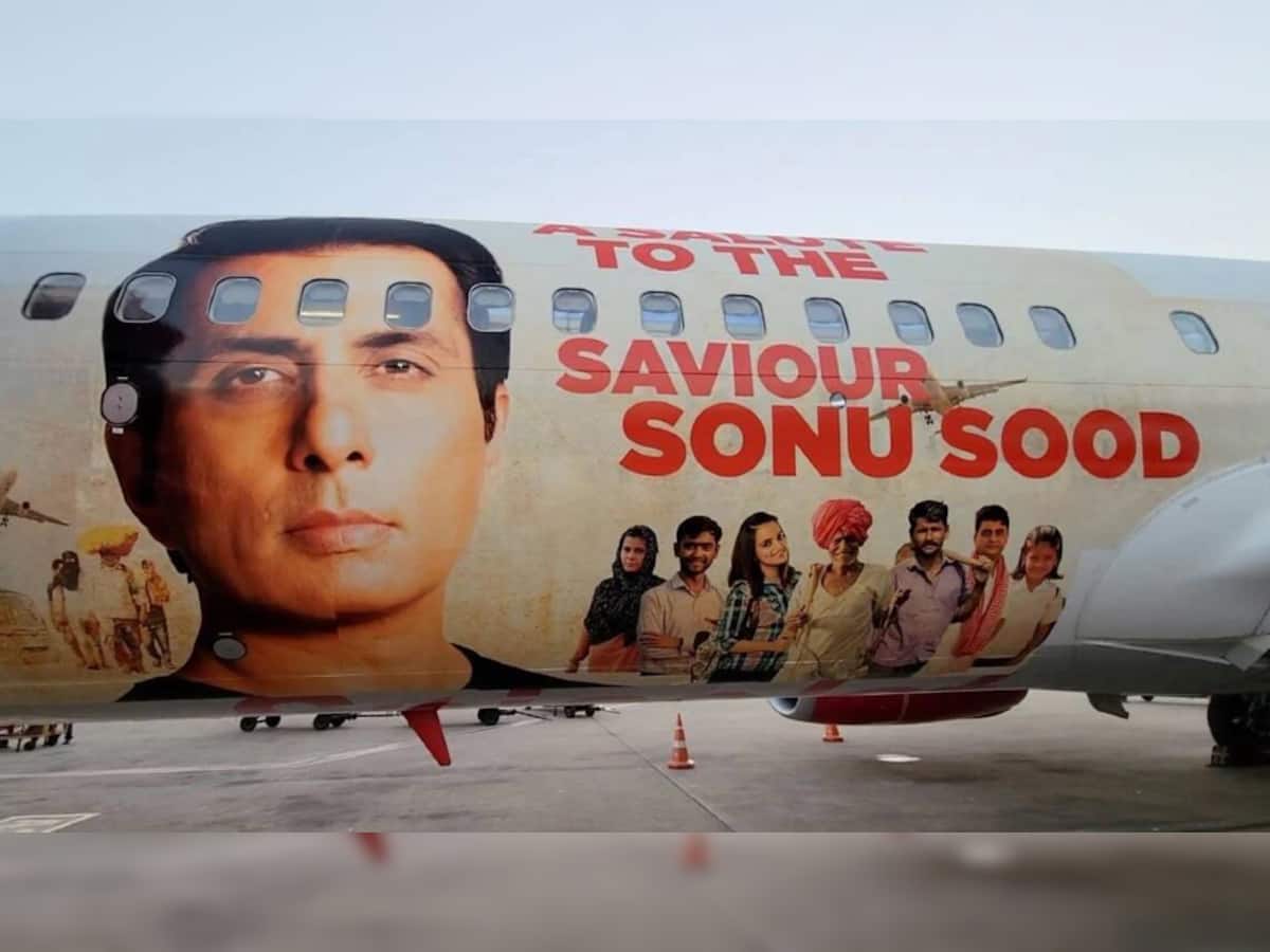 Spicejet એ કર્યું Sonu Sood ને સલામ, વિમાનમાં લગાવી મોટી તસવીર