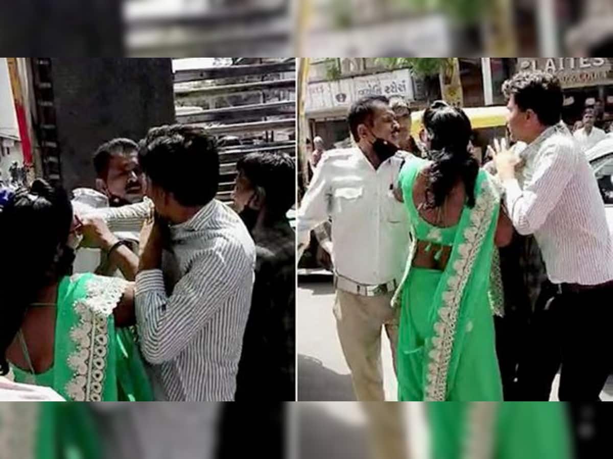 Jamnagar: સૌરાષ્ટ્રને શર્મસાર કરતો કિસ્સો, પોલીસ જવાન મહિલા સાથે જાહેરમાં ભાન ભુલ્યો