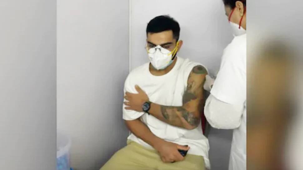 Virat Kohli gets vaccinated for Covid-19 : ઈંગ્લેન્ડના પ્રવાસ પહેલા વિરાટ કોહલી અને ઈશાંત શર્માએ લીધી કોરોના વેક્સિન Virat Kohli gets vaccinated for Covid-19 : ઈંગ્લેન્ડના પ્રવાસ પહેલા વિરાટ કોહલી અને ઈશાંત શર્માએ લીધી કોરોના વેક્સિન