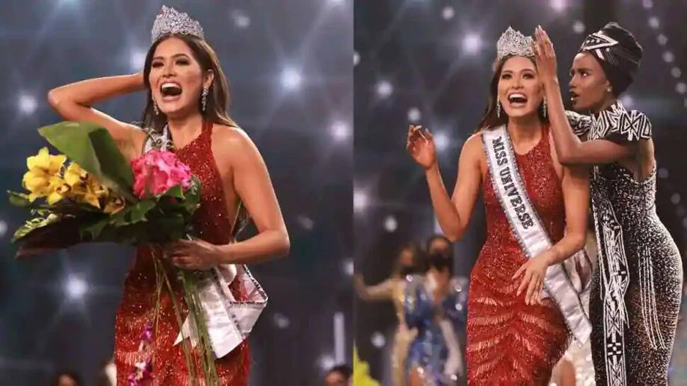 Mexico ની Andrea Meza ને મળ્યો મિસ યુનિવર્સનો ખિતાબ, ભારતની એડલિનને મળ્યું આ સ્થાન Mexico ની Andrea Meza ને મળ્યો મિસ યુનિવર્સનો ખિતાબ, ભારતની એડલિનને મળ્યું આ સ્થાન