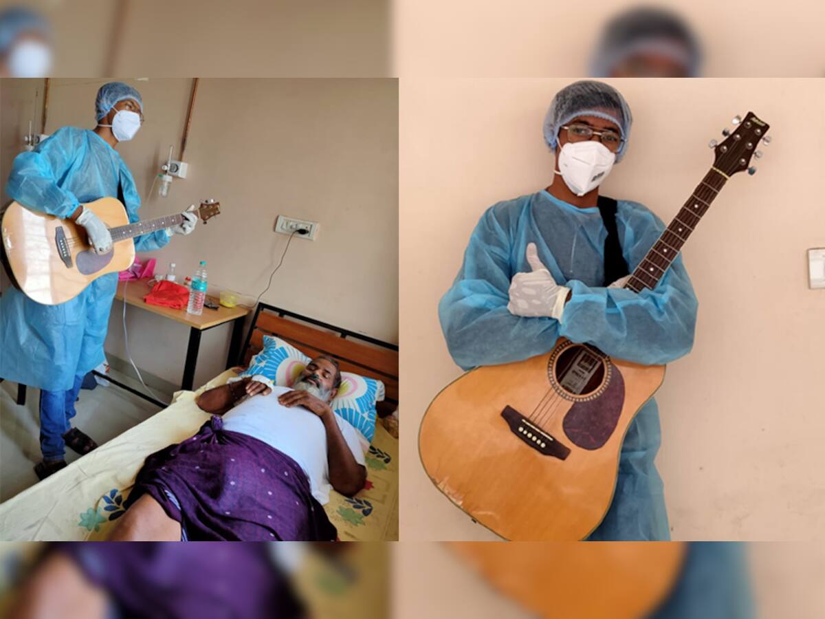 મેહુલના ગીત સંગીતના લાઈવ પર્ફોમન્સ સાથે દર્દીઓ મિલાવે છે સુર, તાળીઓના તાલે ભૂલ્યા તેમનું દર્દ