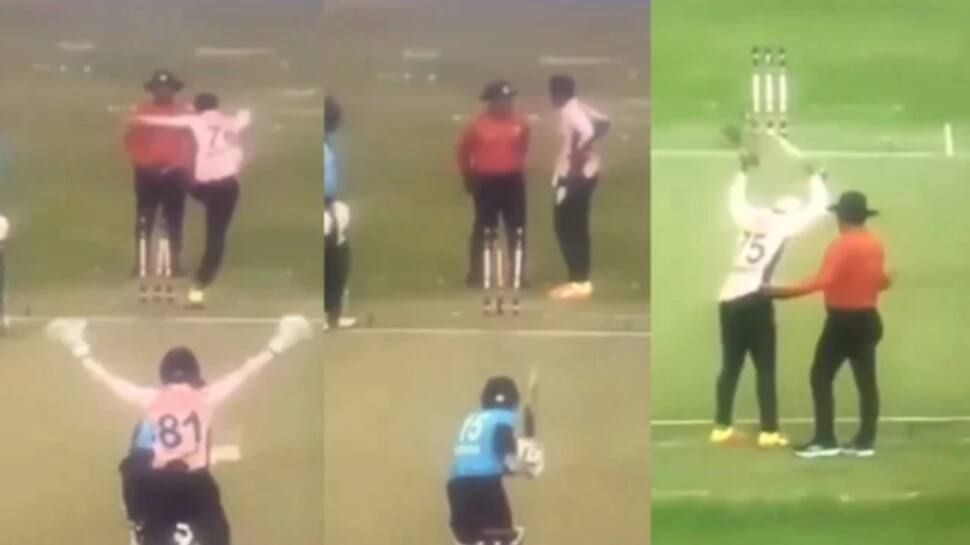 Viral Video: મેચમાં ગુસ્સાથી પાગલ થયો આ ક્રિકેટર, સ્ટંપ ઉઠેડી અમ્પાયર પર પાડી બુમો Viral Video: મેચમાં ગુસ્સાથી પાગલ થયો આ ક્રિકેટર, સ્ટંપ ઉઠેડી અમ્પાયર પર પાડી બુમો