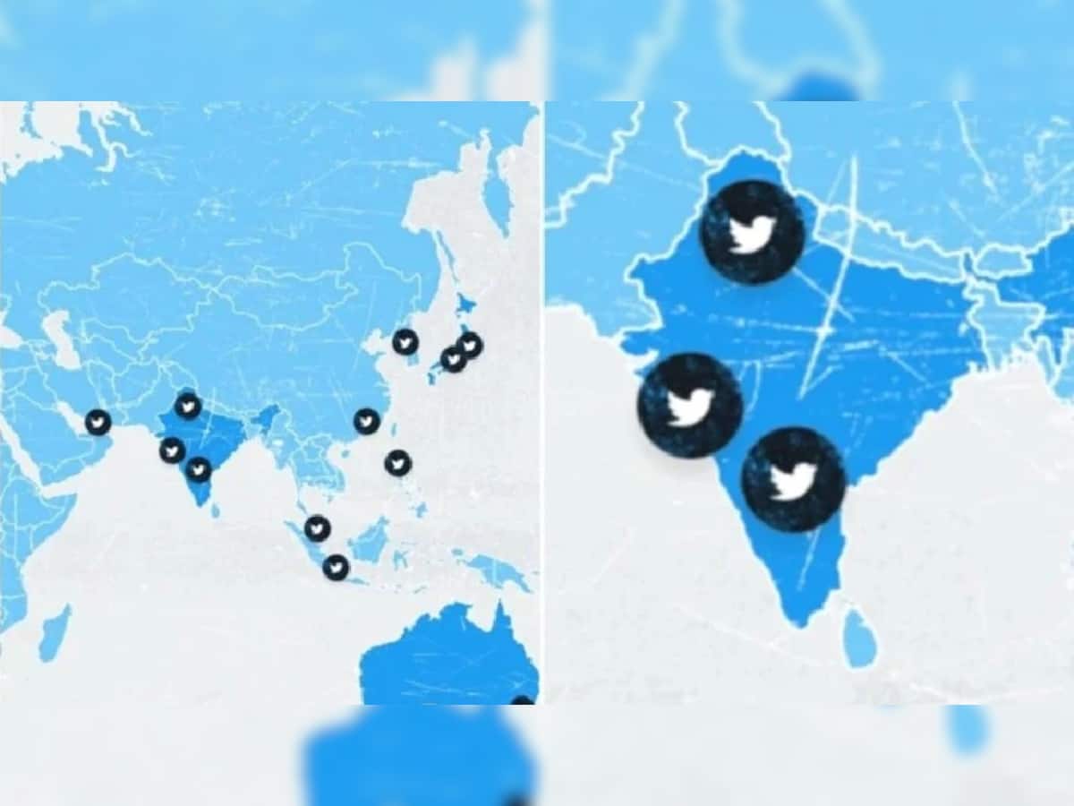 Twitter એ ભારતના નક્શા સાથે કરી છેડછાડ, J&K અને લદ્દાખને અલગ દેશ તરીકે દેખાડ્યા
