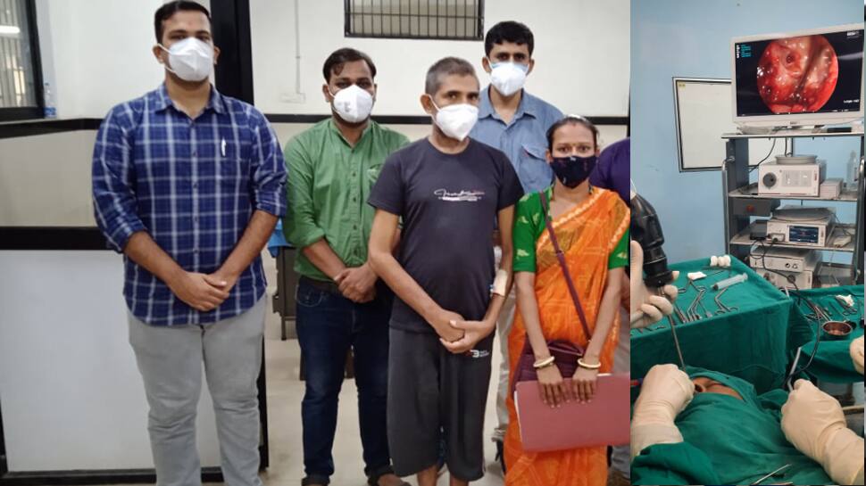 Mucormycosis ના દર્દીની સભાન અવસ્થામાં લગભગ સાડા ત્રણ કલાક કરી સર્જરી Mucormycosis ના દર્દીની સભાન અવસ્થામાં લગભગ સાડા ત્રણ કલાક કરી સર્જરી
