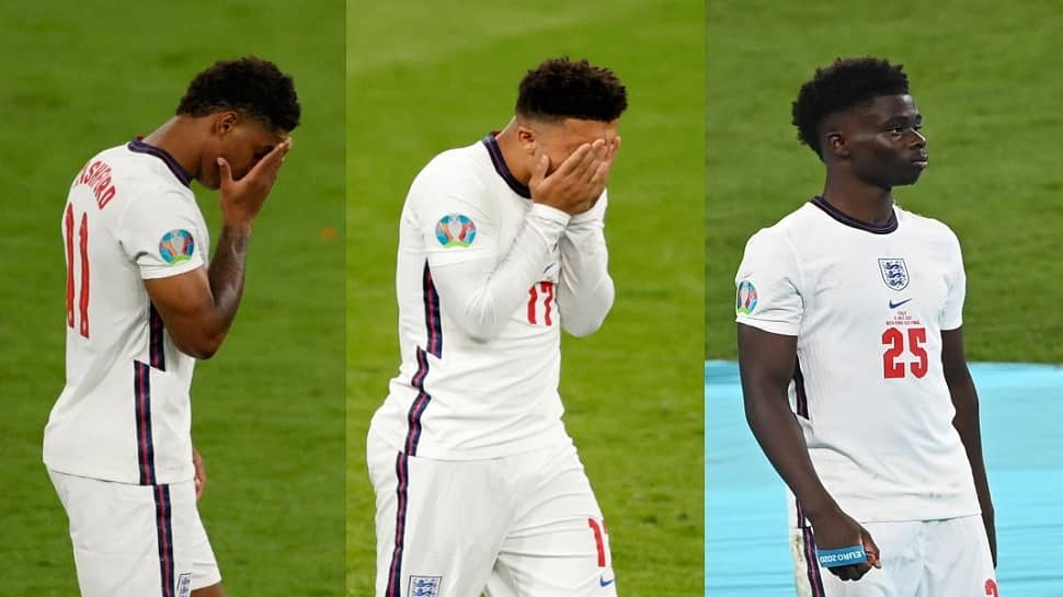 Euro 2020: પેનલ્ટી ચુકી જનાર ઈંગ્લિશ ખેલાડીઓ પર રંગભેદી ટિપ્પણી, PM જોનસન બોલ્યા- શરમ આવવી જોઈએ Euro 2020: પેનલ્ટી ચુકી જનાર ઈંગ્લિશ ખેલાડીઓ પર રંગભેદી ટિપ્પણી, PM જોનસન બોલ્યા- શરમ આવવી જોઈએ