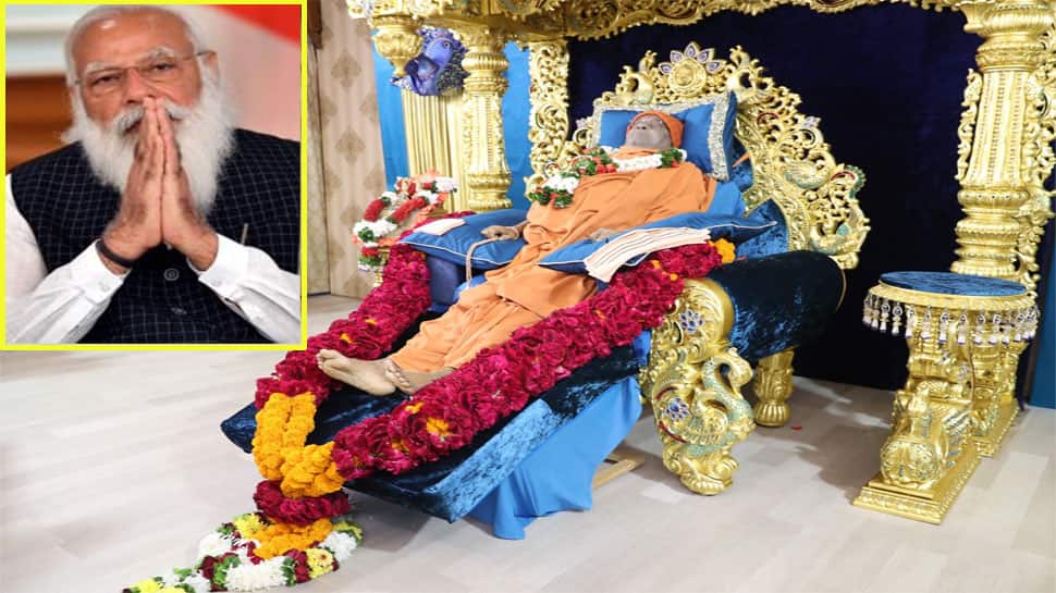 હરિપ્રસાદ સ્વામીના નિધન પર PM મોદીએ પાઠવ્યો શોક સંદેશ, તેમને સમર્પણના જીવંત ઉદાહરણ ગણાવ્યા હરિપ્રસાદ સ્વામીના નિધન પર PM મોદીએ પાઠવ્યો શોક સંદેશ, તેમને સમર્પણના જીવંત ઉદાહરણ ગણાવ્યા