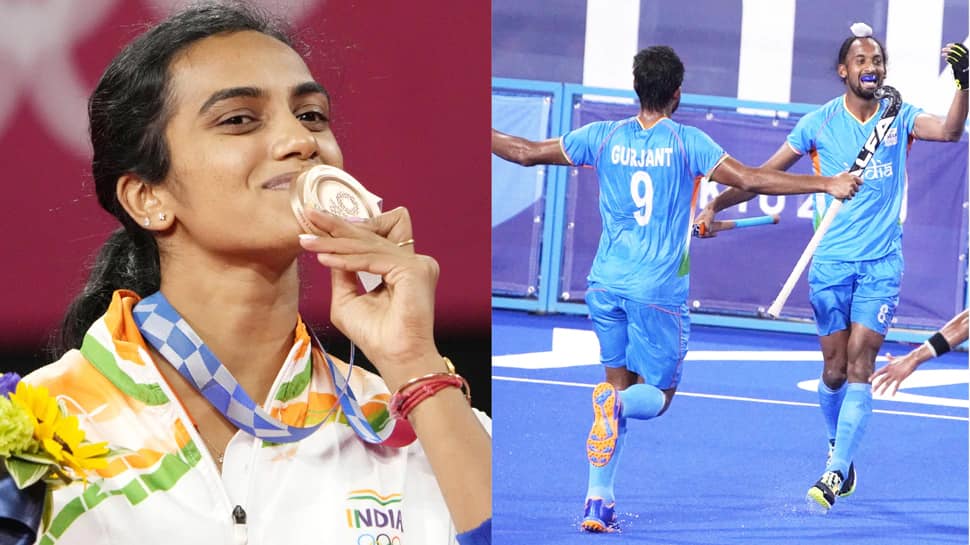 Olympics: સિંધુએ જીત્યો બ્રોન્ઝ મેડલ, હોકી ટીમ સેમીફાઇનલમાં; ભારતે આ રીતે કર્યો બેવડો ધડાકો Olympics: સિંધુએ જીત્યો બ્રોન્ઝ મેડલ, હોકી ટીમ સેમીફાઇનલમાં; ભારતે આ રીતે કર્યો બેવડો ધડાકો