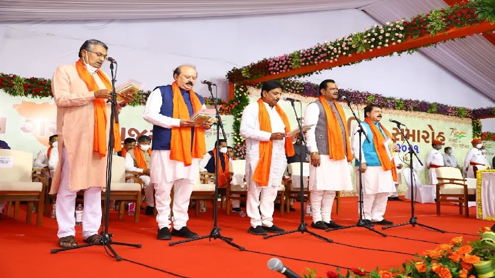 Gujarat New Cabinet: ગુજરાતની નવી કેબિનેટમાં મુખ્યમંત્રી સહિત 7 પાટીદાર નેતાઓને મળ્યું સ્થાન Gujarat New Cabinet: ગુજરાતની નવી કેબિનેટમાં મુખ્યમંત્રી સહિત 7 પાટીદાર નેતાઓને મળ્યું સ્થાન