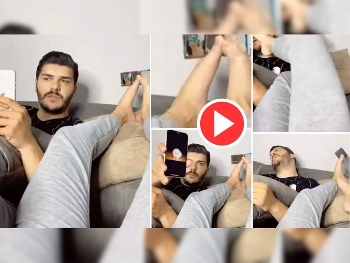 Viral Video: પત્નીની સામે બેસીને પતિ કરતો હતો આ ગંદુ કામ, પત્નીએ ચાલાકીથી રંગે હાથ પકડ્યો, જુઓ વીડિયો