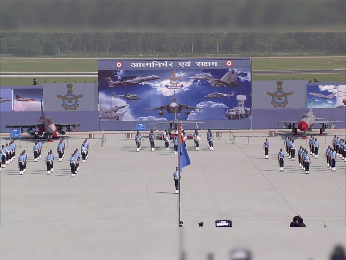 Indian Air Force Day 2021: ભારતીય વાયુસેનાનો 89મો સ્થાપના દિવસ, હિંડન એરબેસ પર જોવા મળ્યું વાયુવીરોનું પરાક્રમ