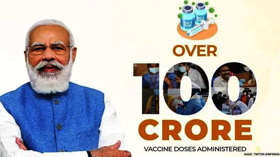 પ્રધાનમંત્રી મોદીના નેતૃત્ત્વમાં ભારતનો ભવ્ય વિક્રમઃ કોરોના રસીના 100 કરોડ ડોઝથી ભારતીયોને અભયદાન પ્રધાનમંત્રી મોદીના નેતૃત્ત્વમાં ભારતનો ભવ્ય વિક્રમઃ કોરોના રસીના 100 કરોડ ડોઝથી ભારતીયોને અભયદાન