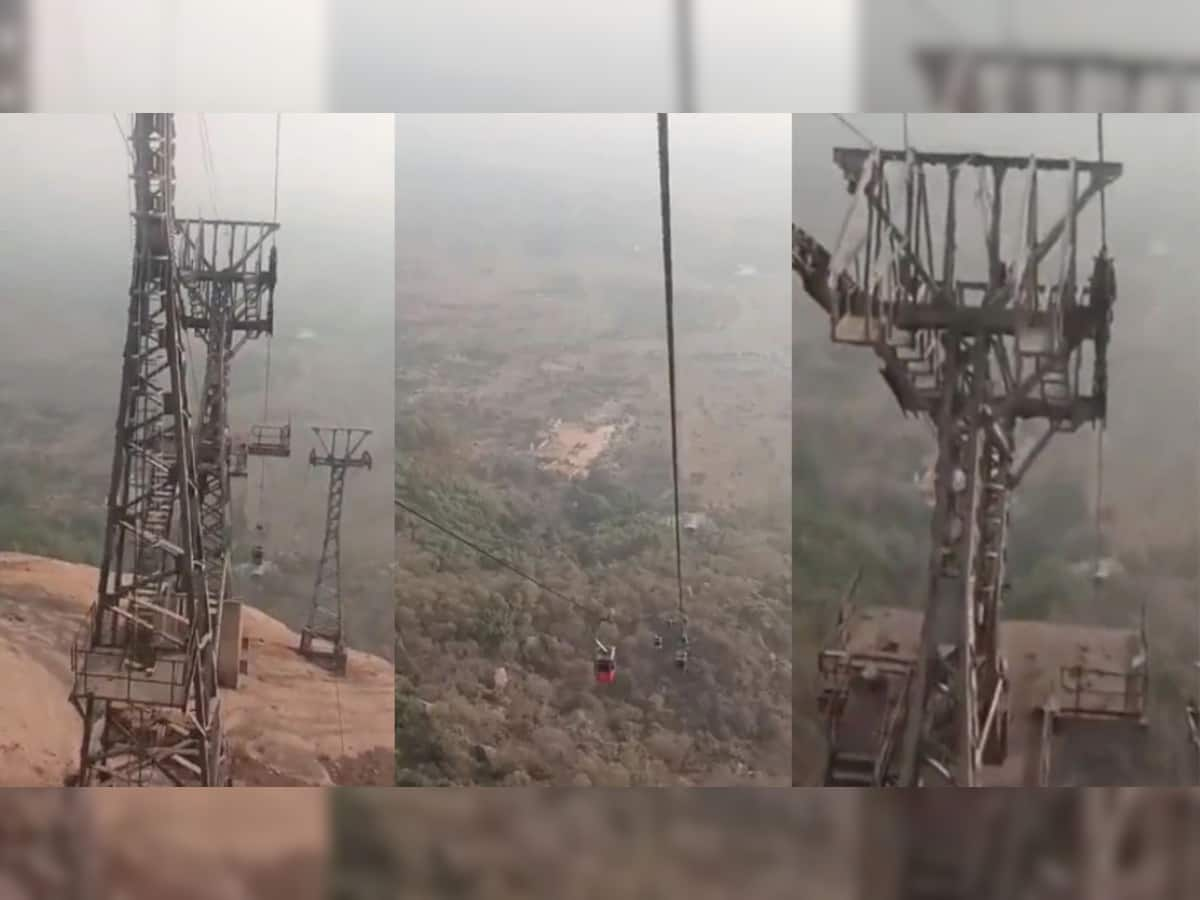 Deoghar Ropeway: રોપવે અકસ્માત સમયનો હચમચાવી નાખતો Video આવ્યો સામે