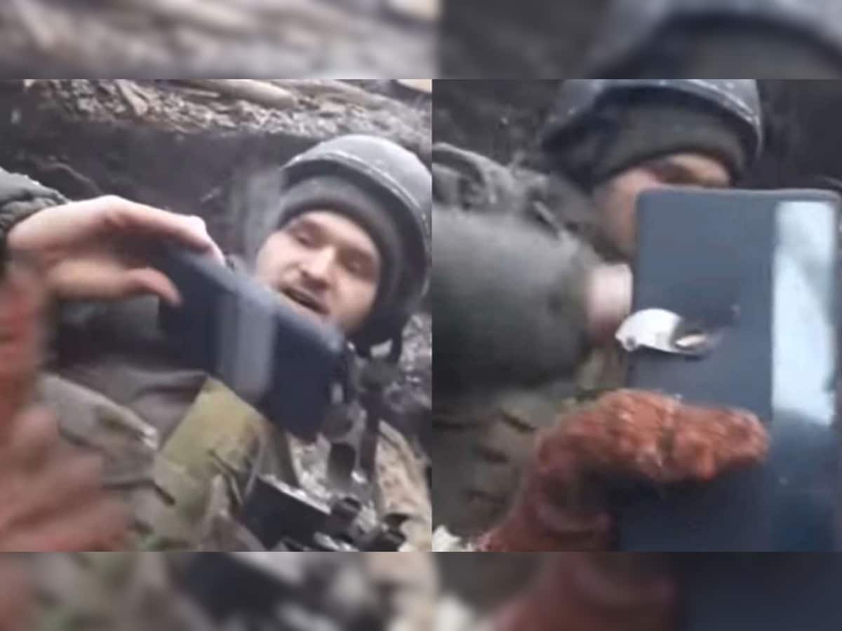 Viral Video: મોબાઇલ ફોને બચાવ્યો યૂક્રેની સૈનિકનો જીવ, નહી તો ચીરીને નિકળી જાત ગોળી