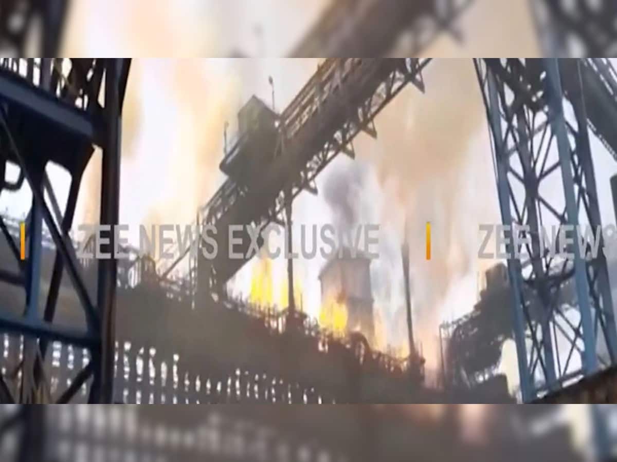 Tata Steel Plant Blast: જમશેદપુરમાં ટાટા સ્ટીલના પ્લાન્ટમાં વિસ્ફોટ બાદ ભીષણ આગ લાગી