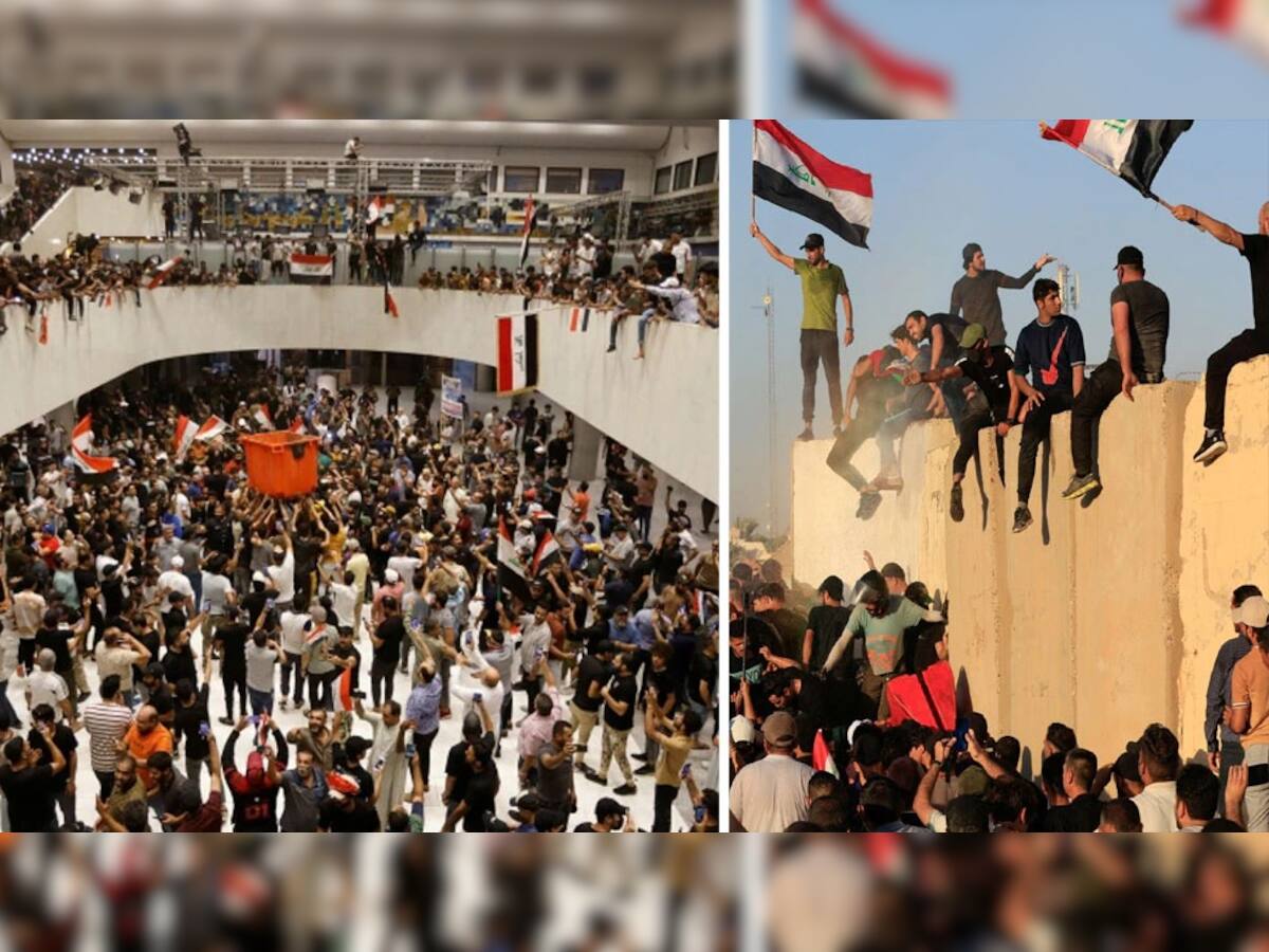 Baghdad Protest: હવે ઈરાકમાં શ્રીલંકા જેવી સ્થિતિ, બગદાદની સંસદની અંદર પહોંચ્યા હજારો પ્રદર્શનકારી