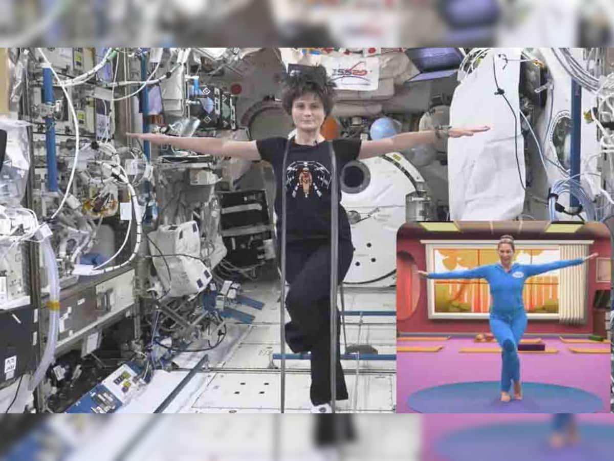 Yoga In Space: ગજબ...ઝીરો ગ્રેવિટી પર મહિલા અંતરિક્ષયાત્રીએ અંતરિક્ષમાં કર્યા યોગાસન