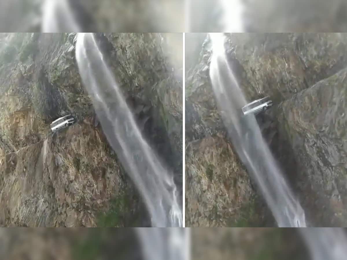 Himachal ના ખતરનાક પહાડ પર સરકારી ડ્રાઇવરે દોડાવી બસ, જુઓ ખતરનાક Video
